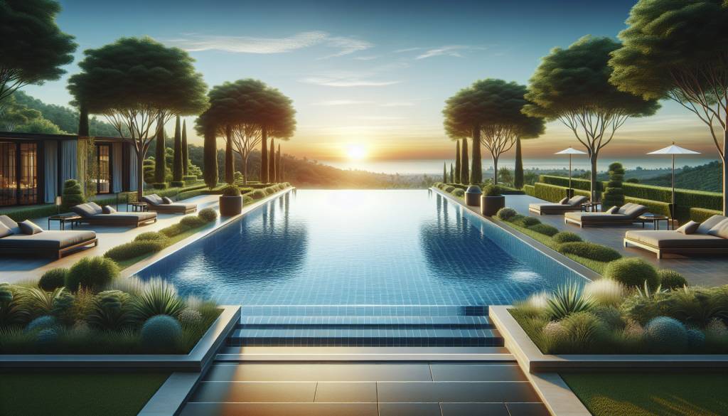 piscine à débordement : esthétique et avantages