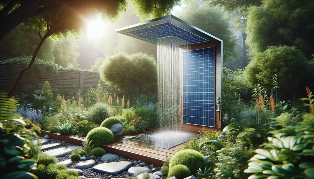 douche solaire jardin : confort, écologie et praticité