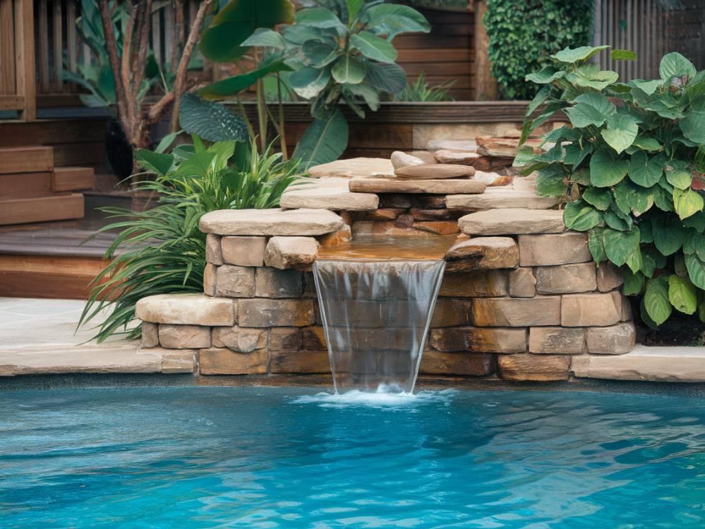 « Installer une fontaine ou une cascade pour sublimer votre piscine : idées et conseils »