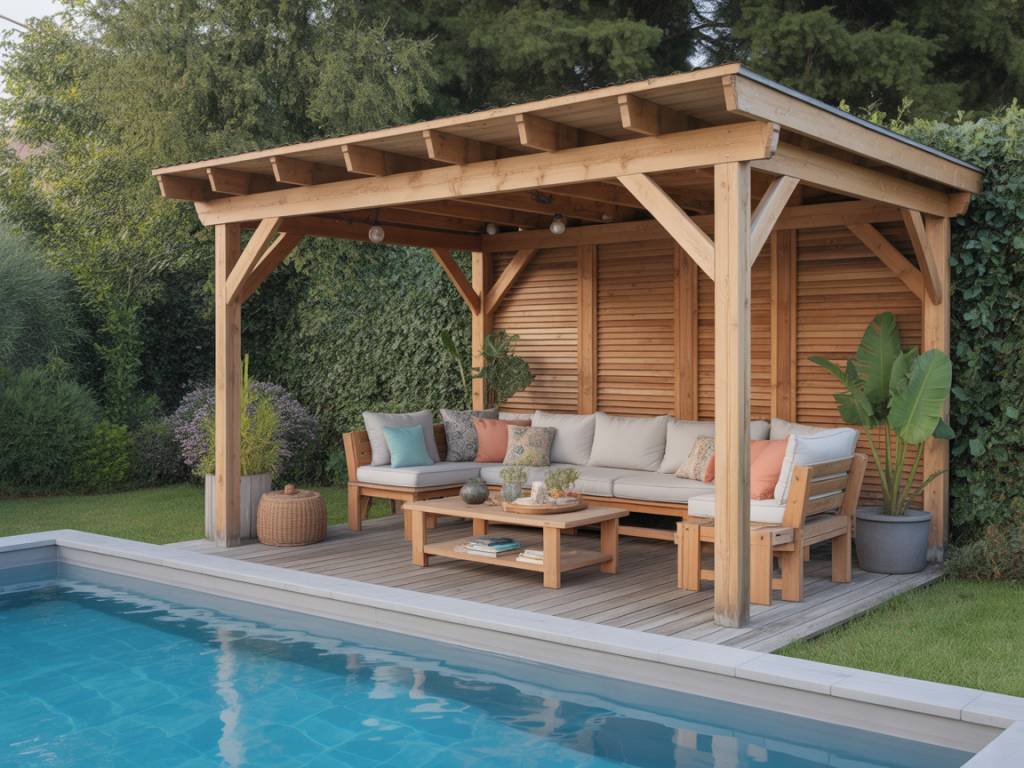 Pergola bois bord de piscine : astuces pour aménager un coin ombragé et convivial